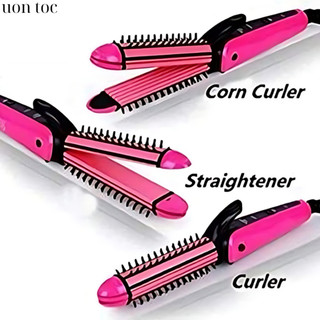 Lược Điện NOVA 3 In 1, Tạo Kiểu Dập Xù, Uốn, Duỗi Tóc Chuẩn Salon Chuyên Nghiệp