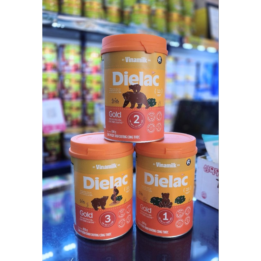 Sữa bột Dielac alpha gold mẫu mới số 1,2,3