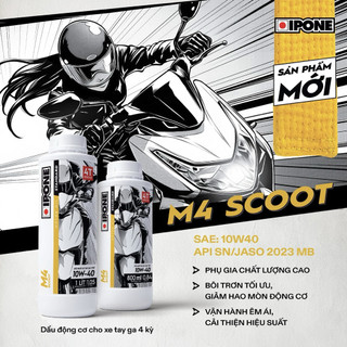 Dầu Nhớt IPONE M4 Scoot 800ml ( tay ga)