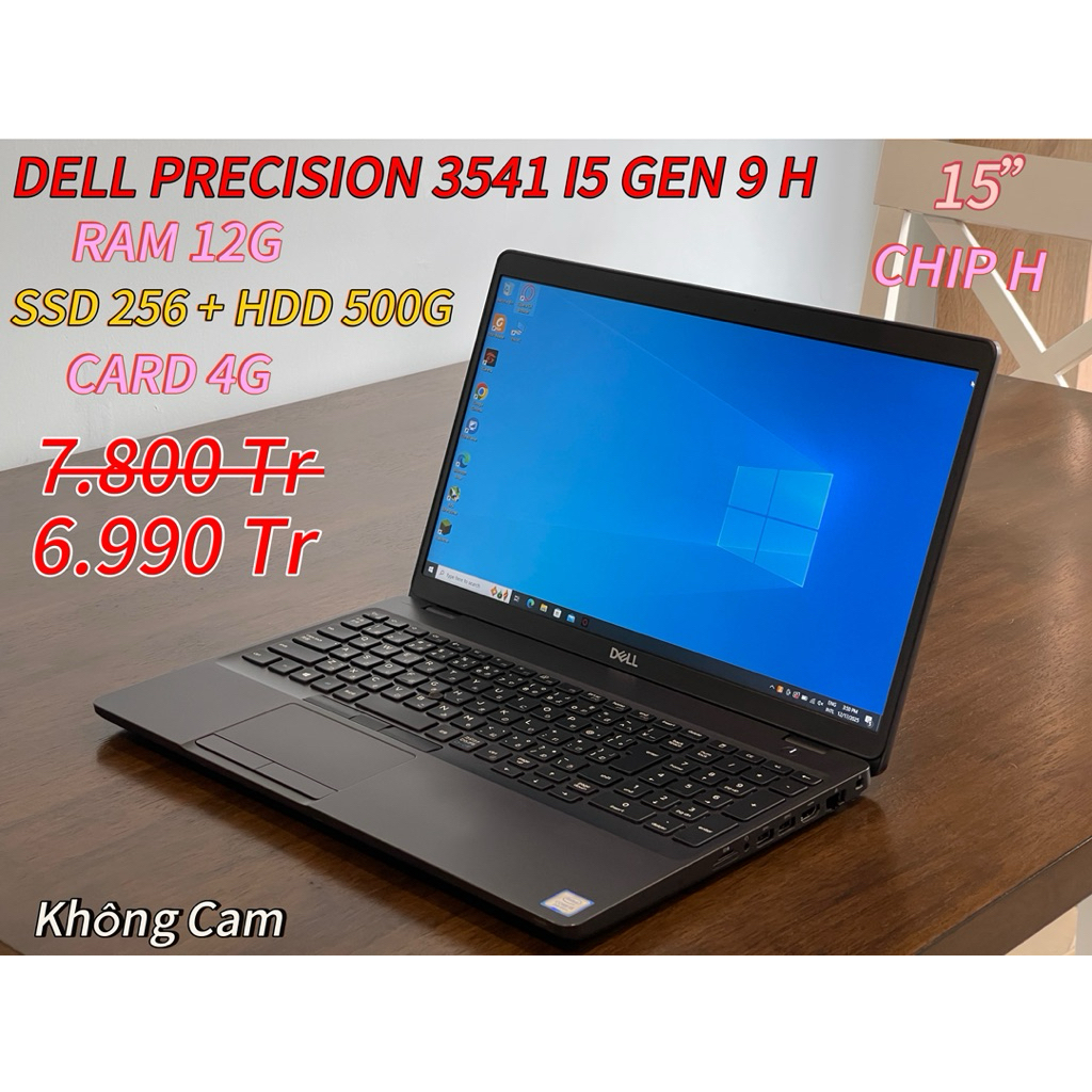 🧧 DELL PRECISION 3541 I5 GEN 9 CHIP H| CARD 4G| RAM 8| SSD 512| 15.6”