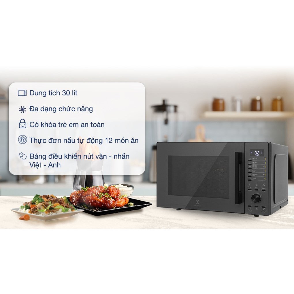 Lò vi sóng có nướng Electrolux EMG30D22BM 30 lít