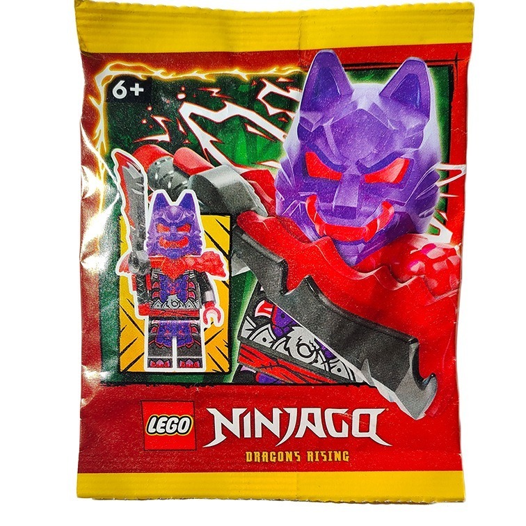Wolf Mask- 892411 Nhân vật trong dòng Ninjago Dragons Rising Season 2 - túi giấy