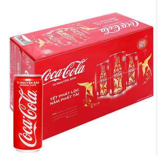 [1 Vỉ/ 24 Lon] Nước ngọt Coca Cola 320ml