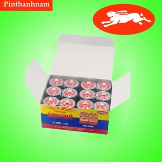  Hộp 12 Viên Pin Đại Con Thỏ R20S Chính Hãng 
