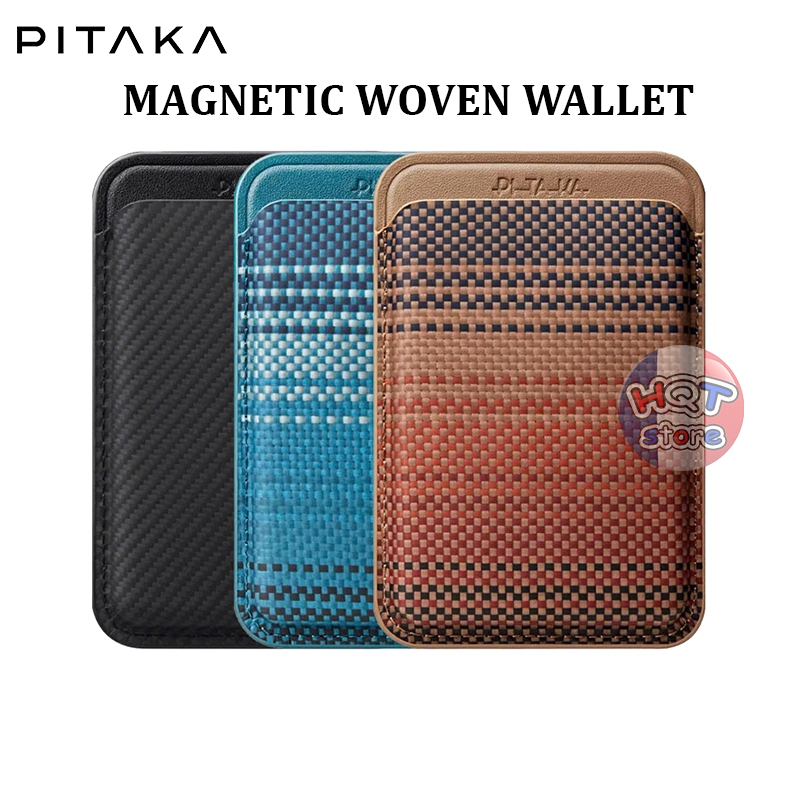 Ví Pitaka Magnetic Woven Wallet hít nam châm