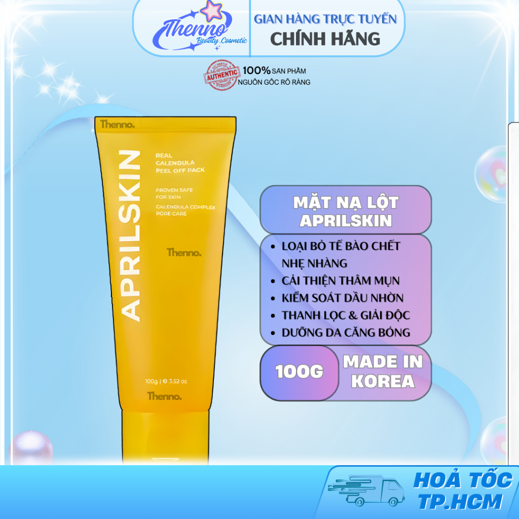 Mặt Nạ Tẩy Da Chết Dạng Lột AprilSkin Real Calendula Peel Off Pack 100g