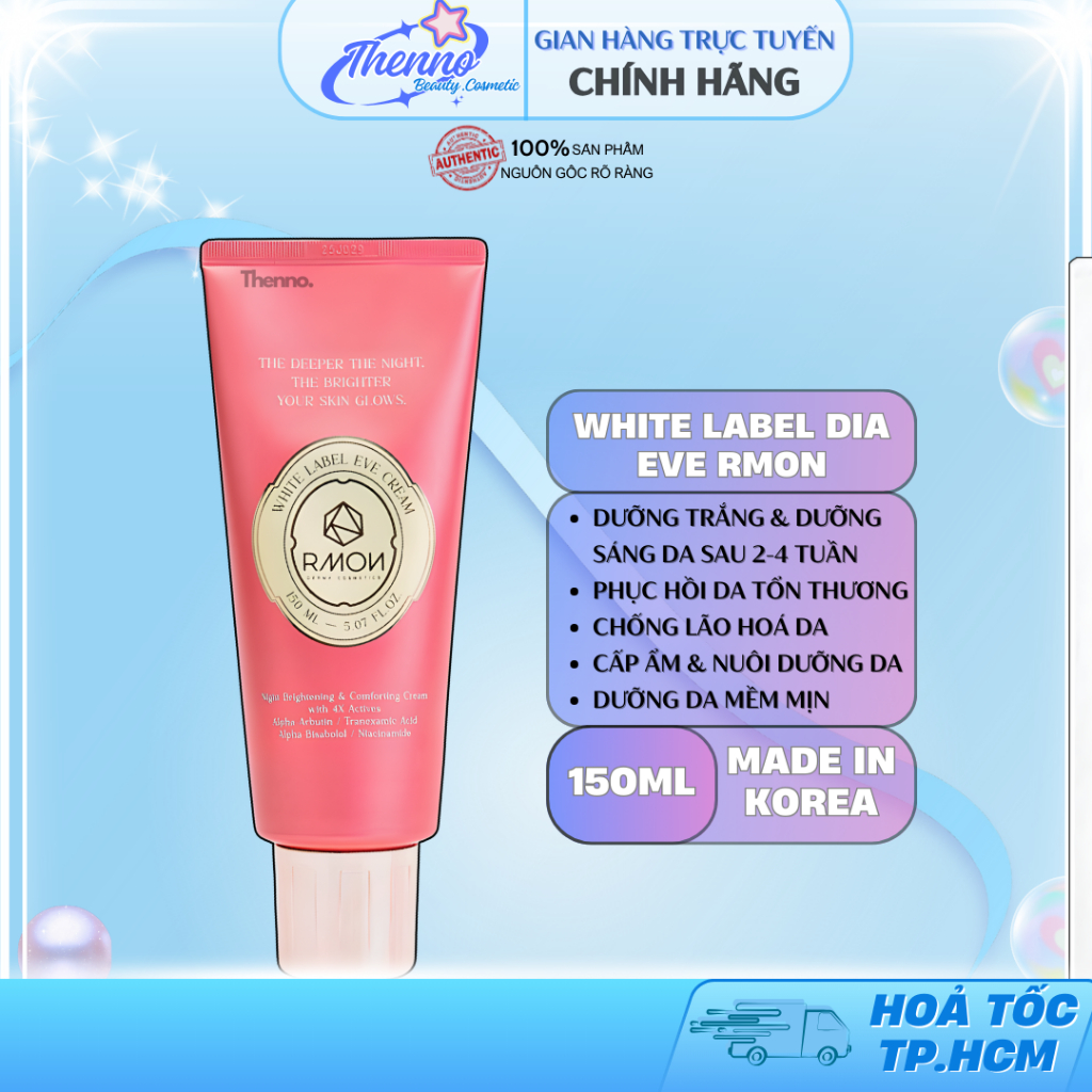 Kem Dưỡng Thể Sáng Mịn Chuyên Sâu Rmon White Label Dia Eve Cream 150ml