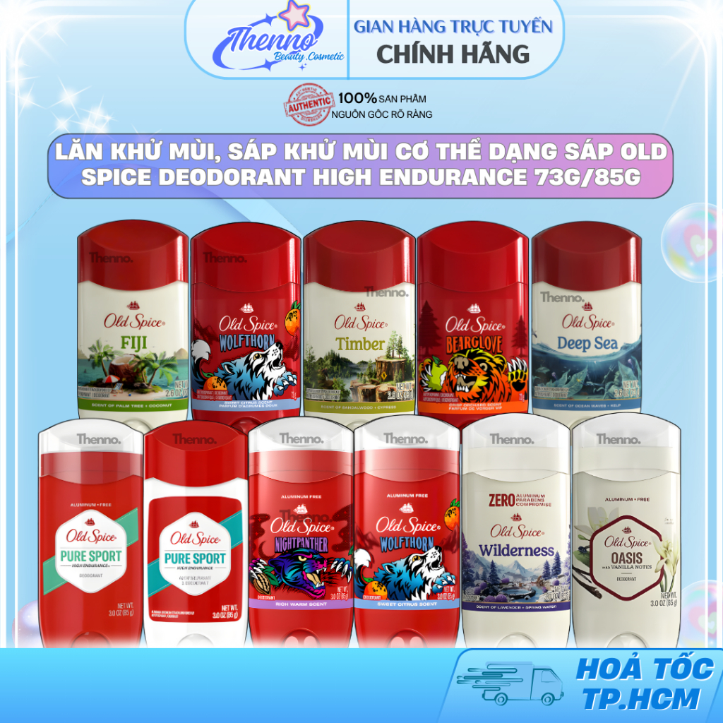 Lăn Khử Mùi, Sáp Khử Mùi Cơ Thể Dạng Sáp Old Spice Deodorant High Endurance 73g/85g - NK Mỹ