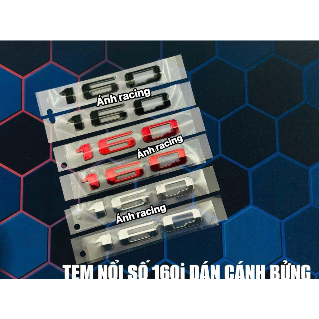 TEM NỔI SỐ 160i DÁN CÁNH BỬNG