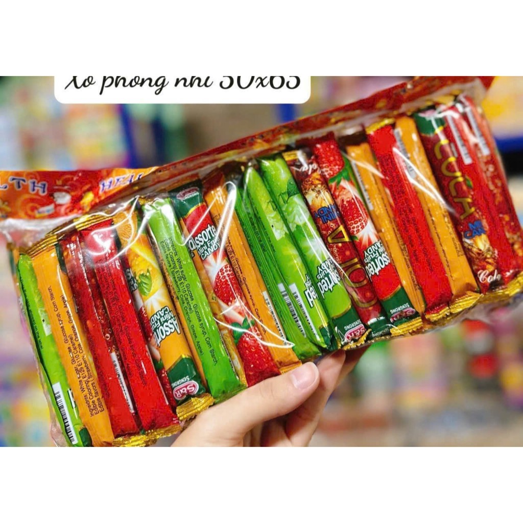 kẹo xê gói bé xinh xinh ,  bịch khoảng 65 gói