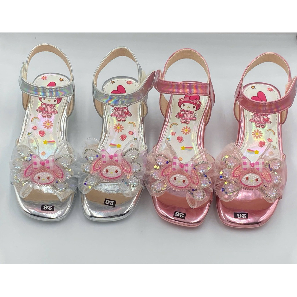 Sandal cao gót(phom to) công chúa MELODY lấp lánh cho bé gái