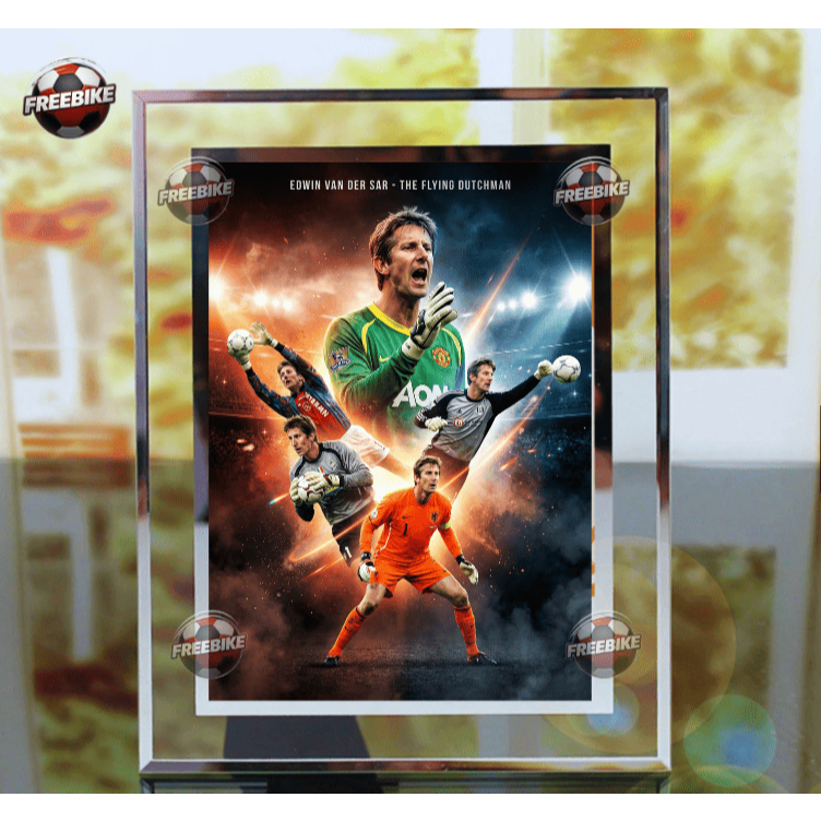 KHUNG POSTER EDWIN VAN DER SAR BẰNG KÍNH PHA LÊ CAO CẤP MẪU 1