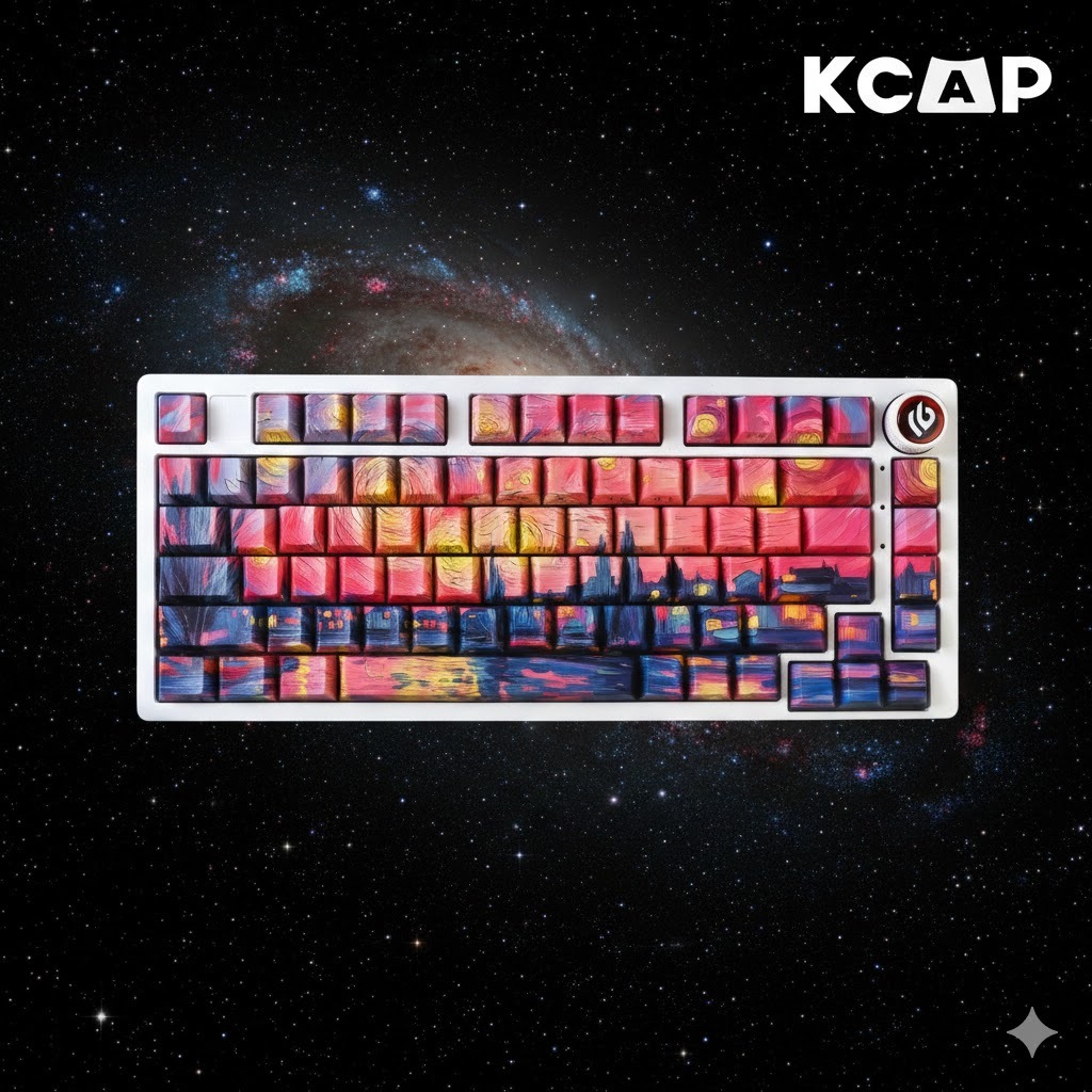 Keycap Bầu Trời Đầy Sao Van Gogh | KCAP - World of keycaps
