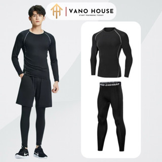 Bộ Quần Áo Giữ Nhiệt Lót Nỉ Nhung Nam Dài Tay Chuyên Tập Gym Chạy Bộ Đá Bóng Chất Liệu Thun Co Dãn 