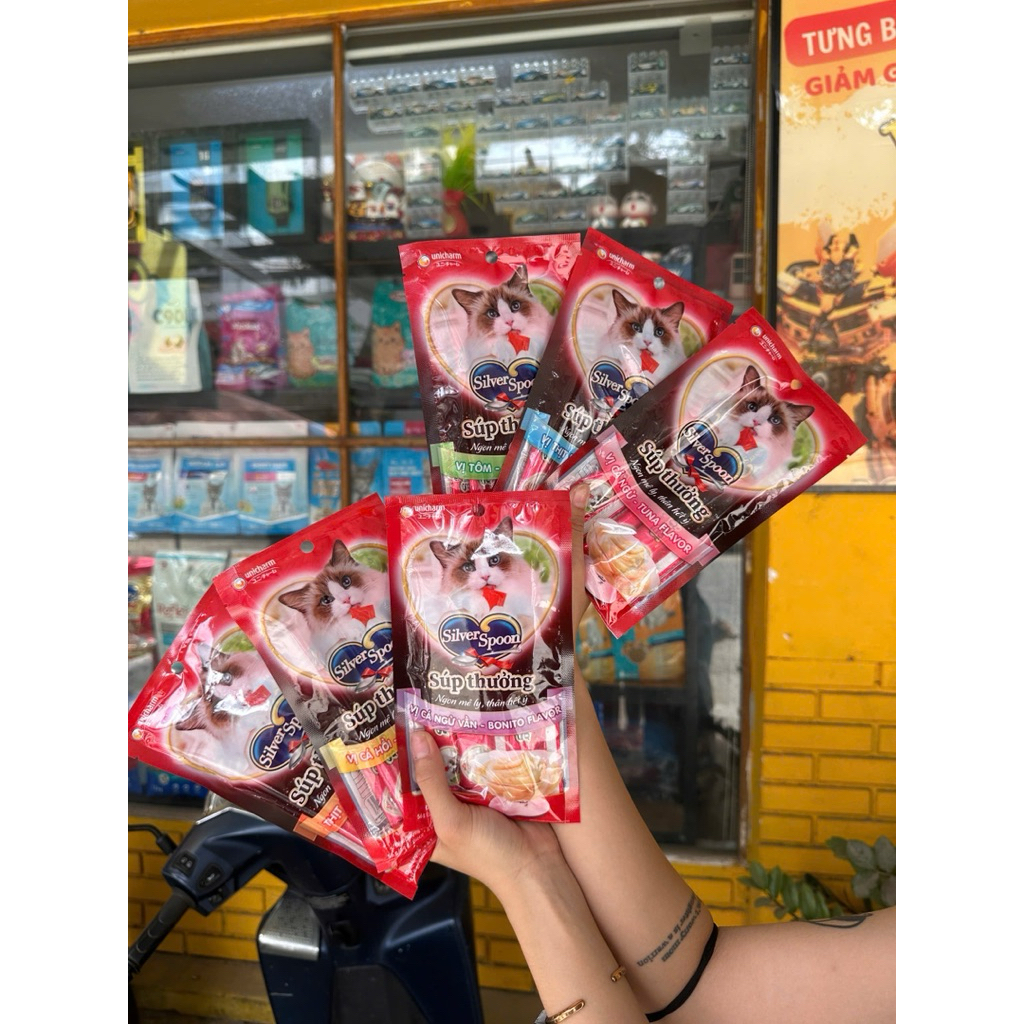 Súp Thưởng SLIVER SPOON dạng thanh dành cho mèo bổ sung dinh dưỡng