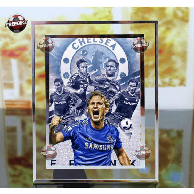KHUNG POSTER FRANK LAMPARD BẰNG KÍNH PHA LÊ CAO CẤP MẪU 2