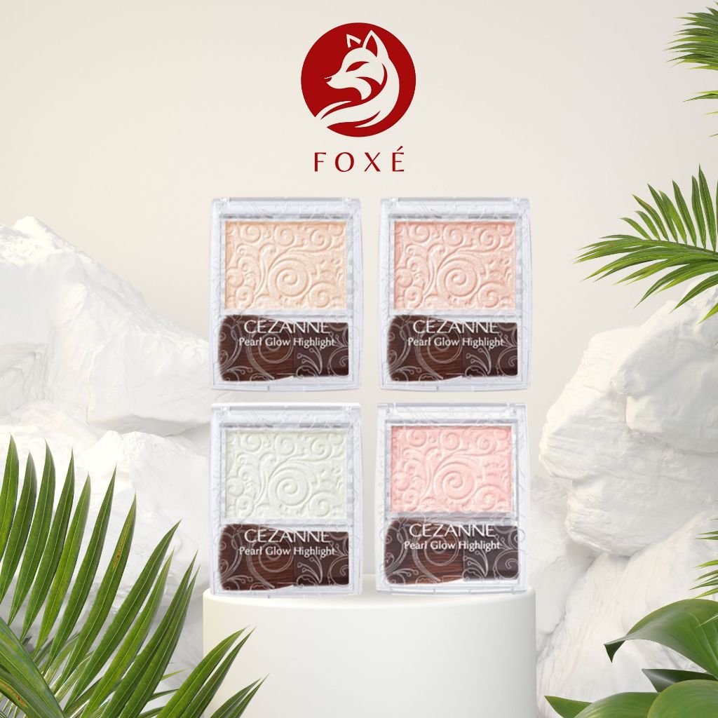 [Hộp Vuông] Phấn Nhũ Bắt Sáng Cezanne Pearl Glow Highlight Japan