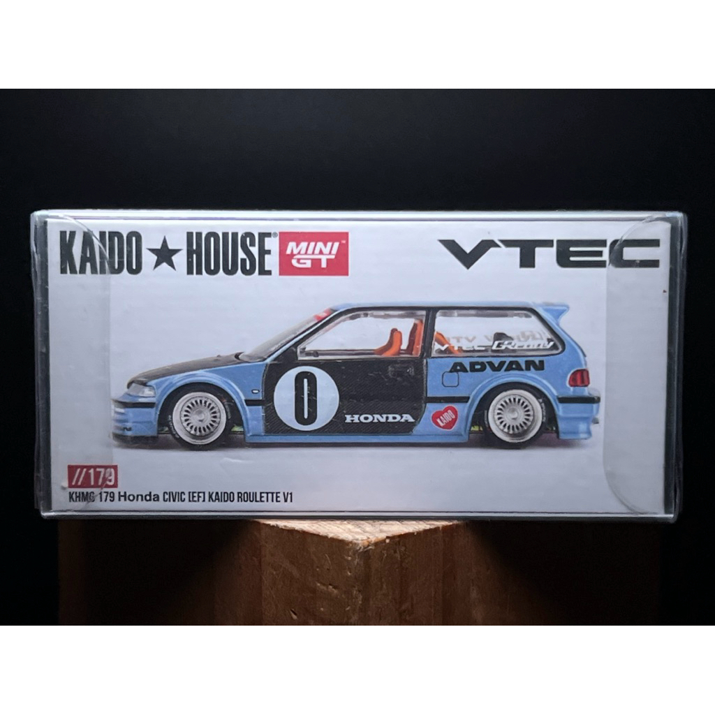 Xe mô hình tỷ lệ 1/64 mô phỏng ô tô KAIDO HOUSE 179 Honda Civic EF1 Kaido Roulette (đã qua sử dụng )