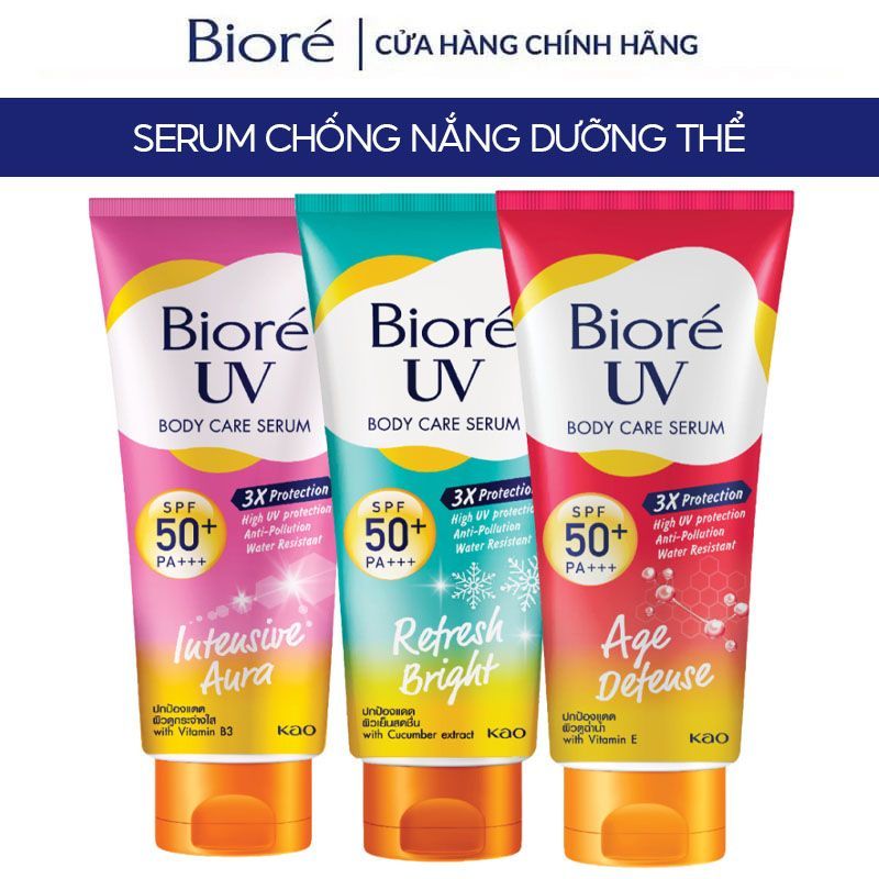 [150ml] Tinh Chất Dưỡng Thể Chống Nắng, Kháng Bụi Bioré UV Anti-Pollution Body Care Serum