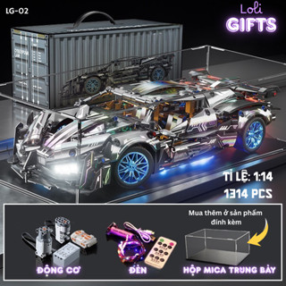  Mô Hình Lắp Ráp Siêu Xe Có Động Cơ Điều Khiển Từ Xa Đèn 1:14 1:10 Tặng Noel Giáng sinh nhật Dịp Lễ Cho Bạn Trai Bé Trai 
