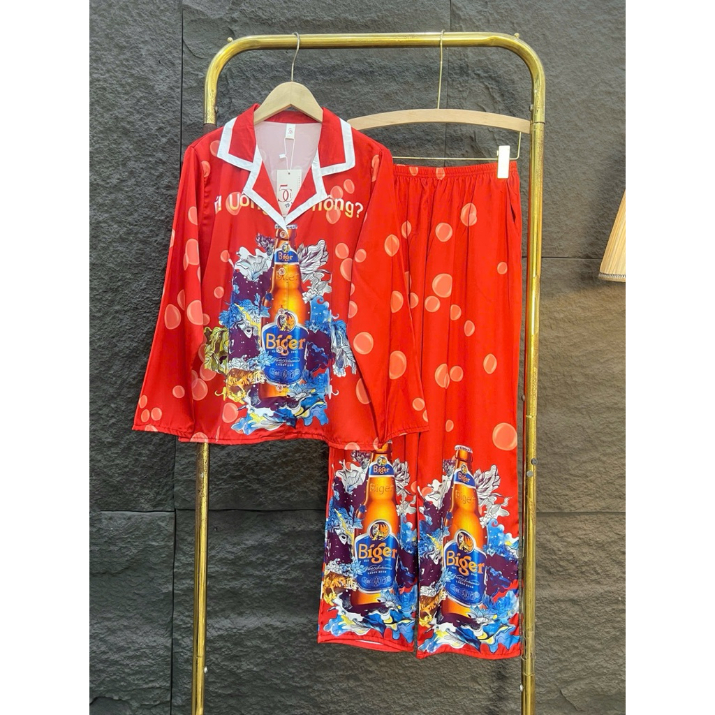 2 size (40-60kg) và (60-75kg) Đồ bộ cho nữ hình bia ger đỏ