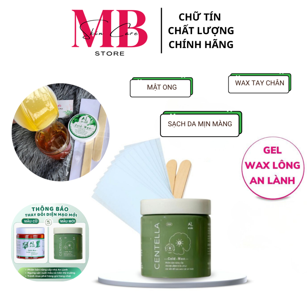 Wax Lông An Lành & Mỡ Trăn An Lành Sáp Wax Lông Lạnh Wax Lông Nách Tay Chân Hiệu Quả An Toàn Cho Da