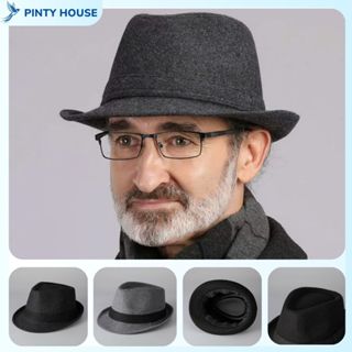  Mũ Phớt Dạ Nam Trung Niên Vành Nhỏ – Nón fedora Phong Cách Cổ Điển Lịch Lãm – Chất Liệu Nỉ Dạ Cao Cấp Form Cứng 