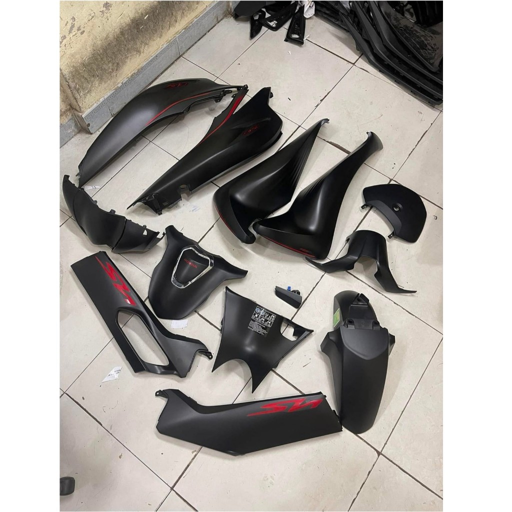 Dàn áo hãng honda xe SH 2020 đến 2024 dòng 125i 150i 160i Đen nhám tem đỏ và có lẻ từng món nhé.