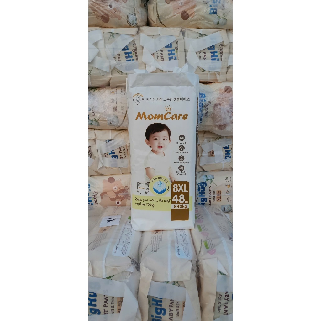 SIZE 8XL Bỉm Tả Quần MOMCARE Siêu Mềm Siêu Thấm Hút