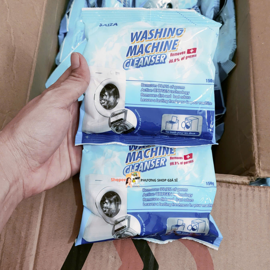 3 Gói Bột tẩy lồng máy giặt saiza gói 150g