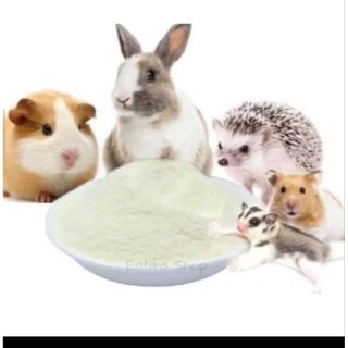 Bộ 4 món pha BỘT SỮA DÊ cho Hamster, thỏ, bọ, nhím sóc giúp tăng cân, mượt lông, vỗ béo, giàu canxi