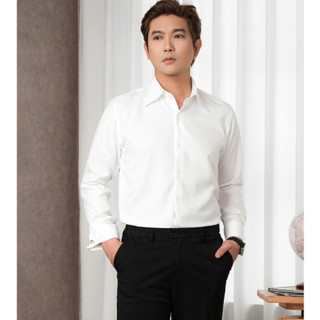  Áo sơ mi nam dài tay chất lụa chéo from đẹp,chống nhăn dễ ủi bảng màu basic dịu nhẹ.TD LỤA MVP 