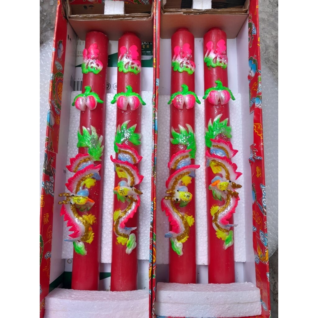 đèn cầy cúng màu 1k5 52cm