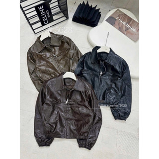  Áo Da Nữ Bomber có cổ 5628 hàng Quảng châu 