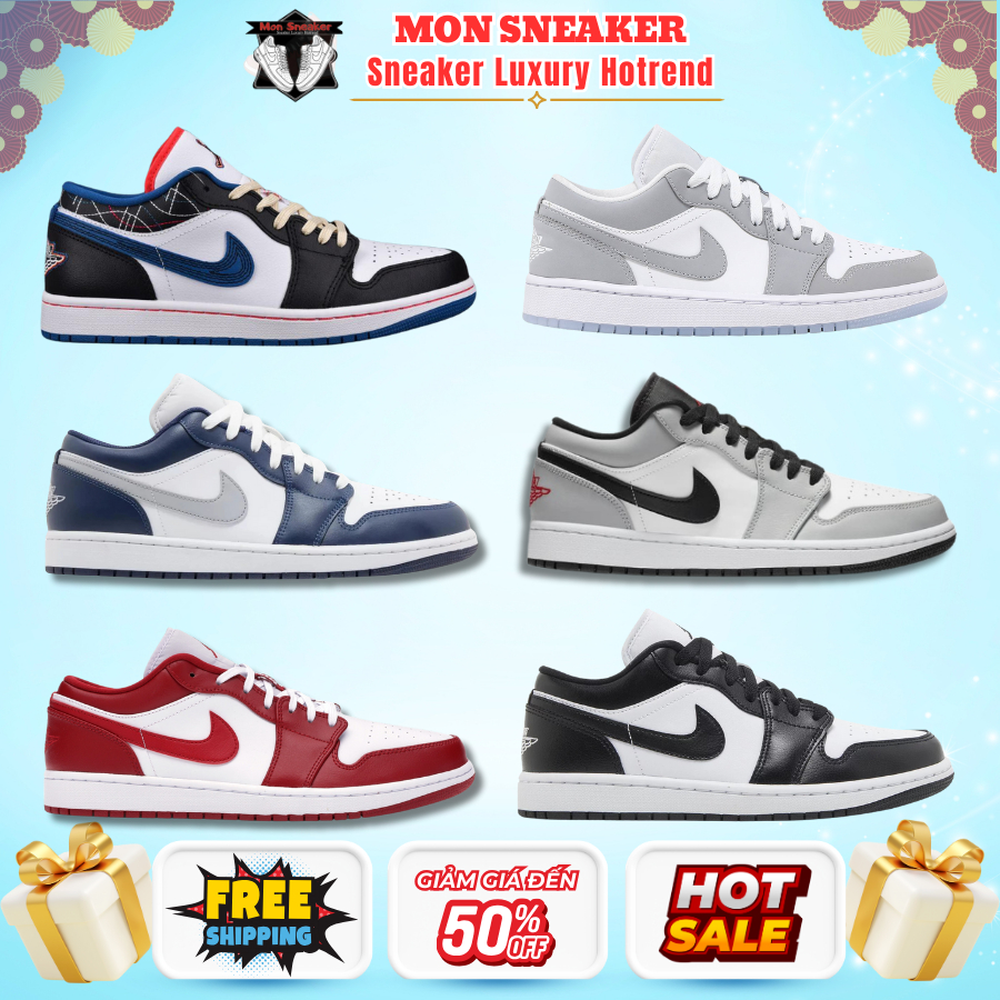 Giày Nike_Jordan 1 Low Cổ Thấp Full Box | Mẫu Mới Hot Trend | Nam Nữ Dễ Phối Đồ | Đủ Size