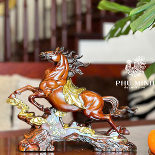 Tượng Nhất mã Phú Minh Decor quà tặng ý nghĩa decor trang trí nhà cửa tủ kệ