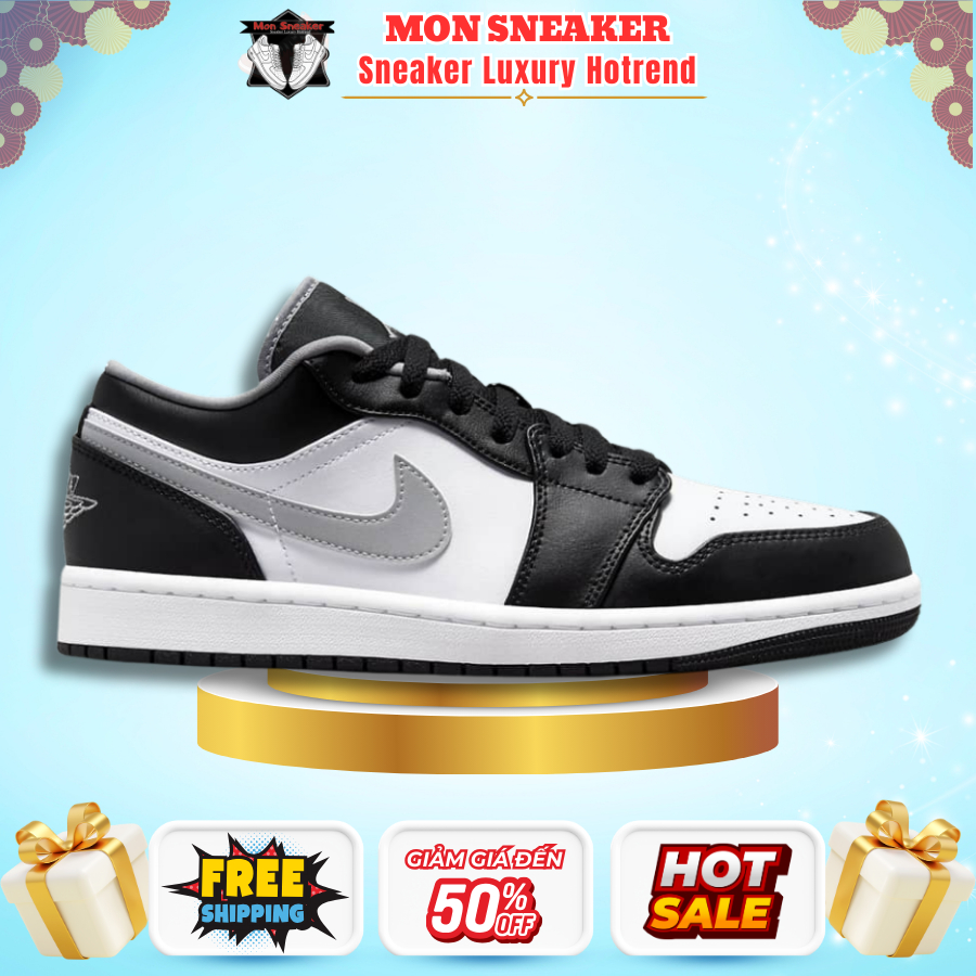 Giày Nike Jordan 1 Low Smoke Grey V3 Nam Nữ Phù Hợp Với Nhiều Phong Cách Thời Trang Full Box.