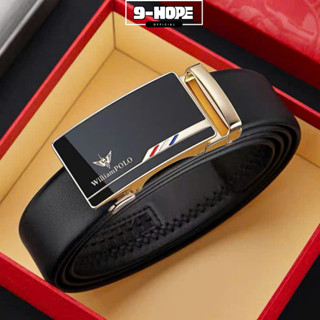 Thắt lưng nam William Polo da cao cấp khóa kim loại tự động không gỉ - Cam kết bảo hành 6 tháng TL88