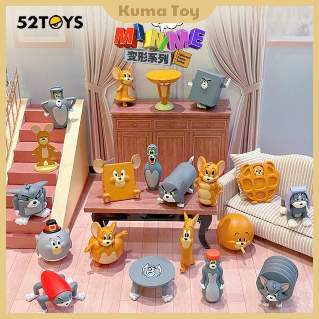 Blindbox mô hình Tom and Jerry mini series các meme nổi tiếng trong phim 52toy - đồ chơi tom jery tr