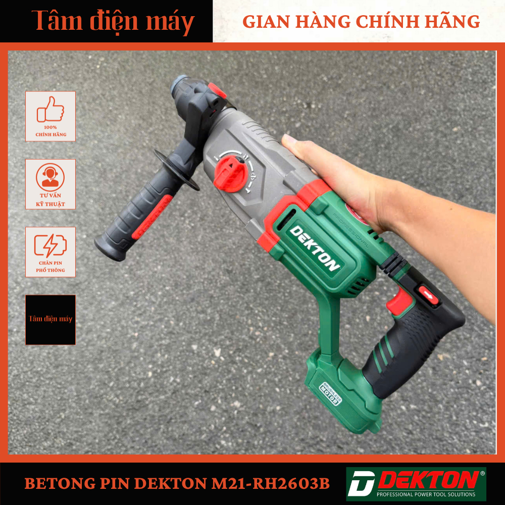 [Chính Hãng] Máy Khoan Bê Tông Dekton  M21-RH2603B