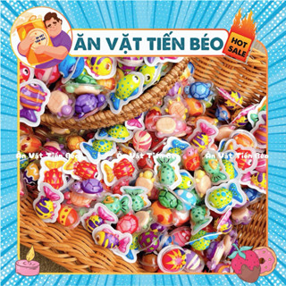   COMBO 50 CHIẾC  Kẹo Dẻo Con Mắt Mini Có Nhân Kẹo Dẻo Có Nhân Hình Con Mắt   Dưa Hấu 