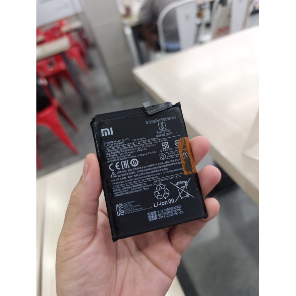 Pin cũ bóc máy Xiaomi Mi 10T Pro / Mi 10T Pro - 5G (BM53)