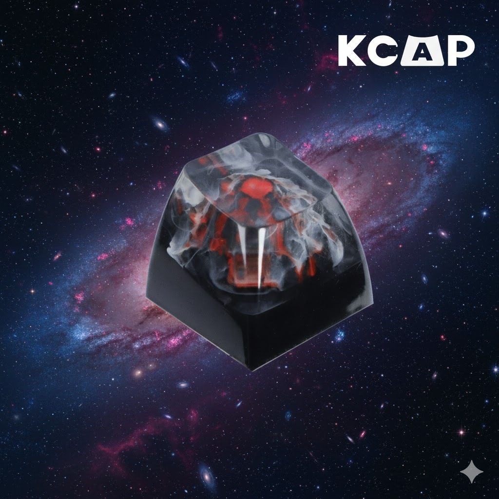 Keycap Artisan Núi Lửa Đỏ Resin | KCAP – World of Keycaps