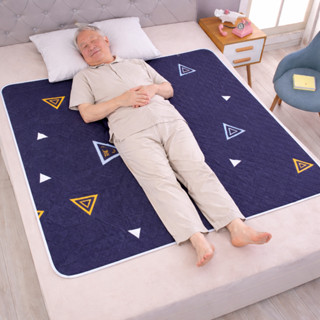 Tấm lót chống thấm trải giường MUJI 3 lớp cho em bé và người già size to 100x150cm