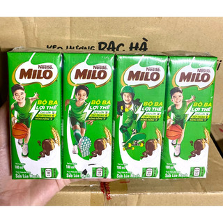 Lốc 4 hộp sữa milo 110ml/180ml (date mới)