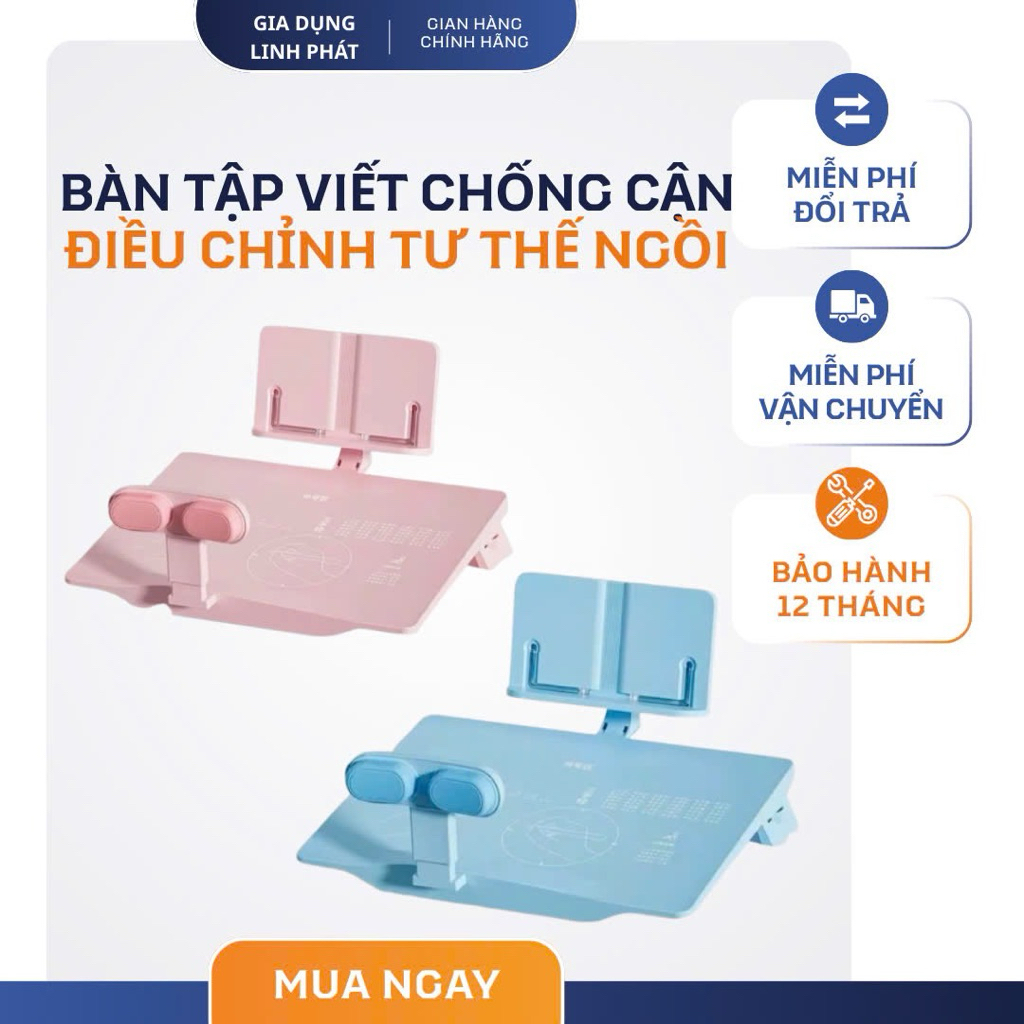 Bàn ngồi học chống gù chống cận thị thông minh