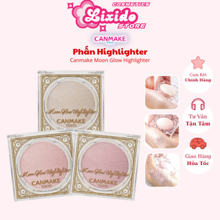  NEW Phấn Bắt Sáng Nhũ Ngọc Trai Siêu Mịn Canmake Moon Glow Highlighter Tự Nhiên Lâu Trôi Chính Hãng 