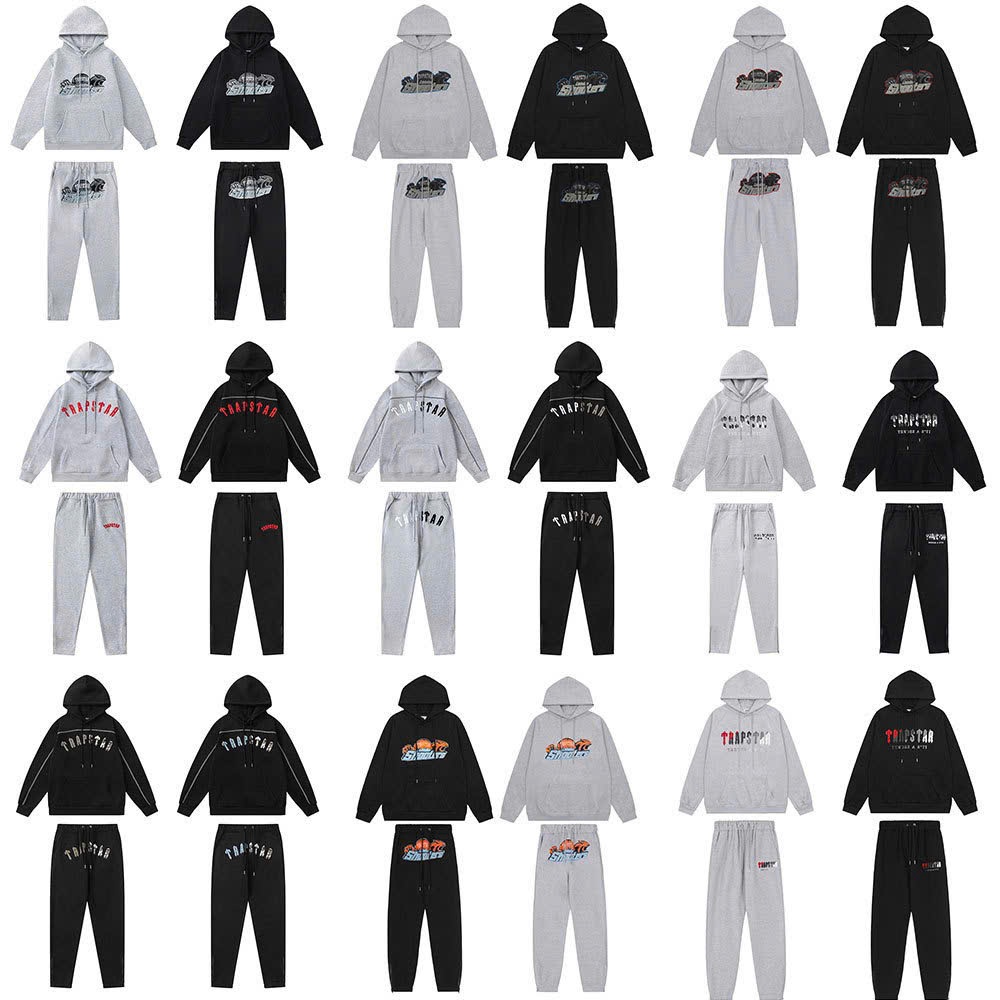 [HÀNG BEST][CÒN NHIỀU MẪU] Bộ Hoodie Drip Trapstars Nỉ Bông Thêu  Form Ôm, Set Nỉ Hoodie Dài Tay Nam