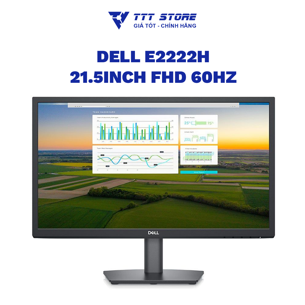 Màn Hình Dell E2222H 21.5 inch FHD VA 60Hz 5ms Chính Hãng - TTTSTORE