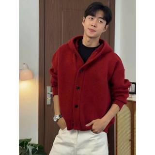 Áo Khoác Len Cardigan Milano Phong Cách Basic Hàn Quốc Chất Len Cao Cấp Có Mũ Nút Cài Mã 09